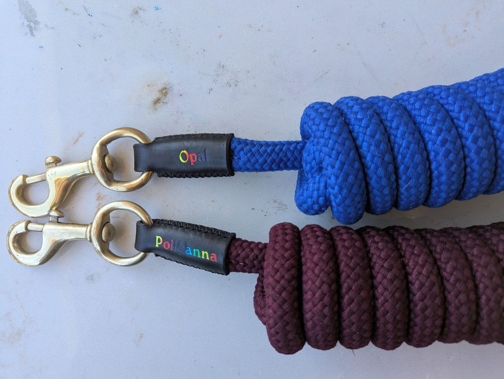 Handmade Lead Ropes Custom Lead Rope – Spotted Moon Leather